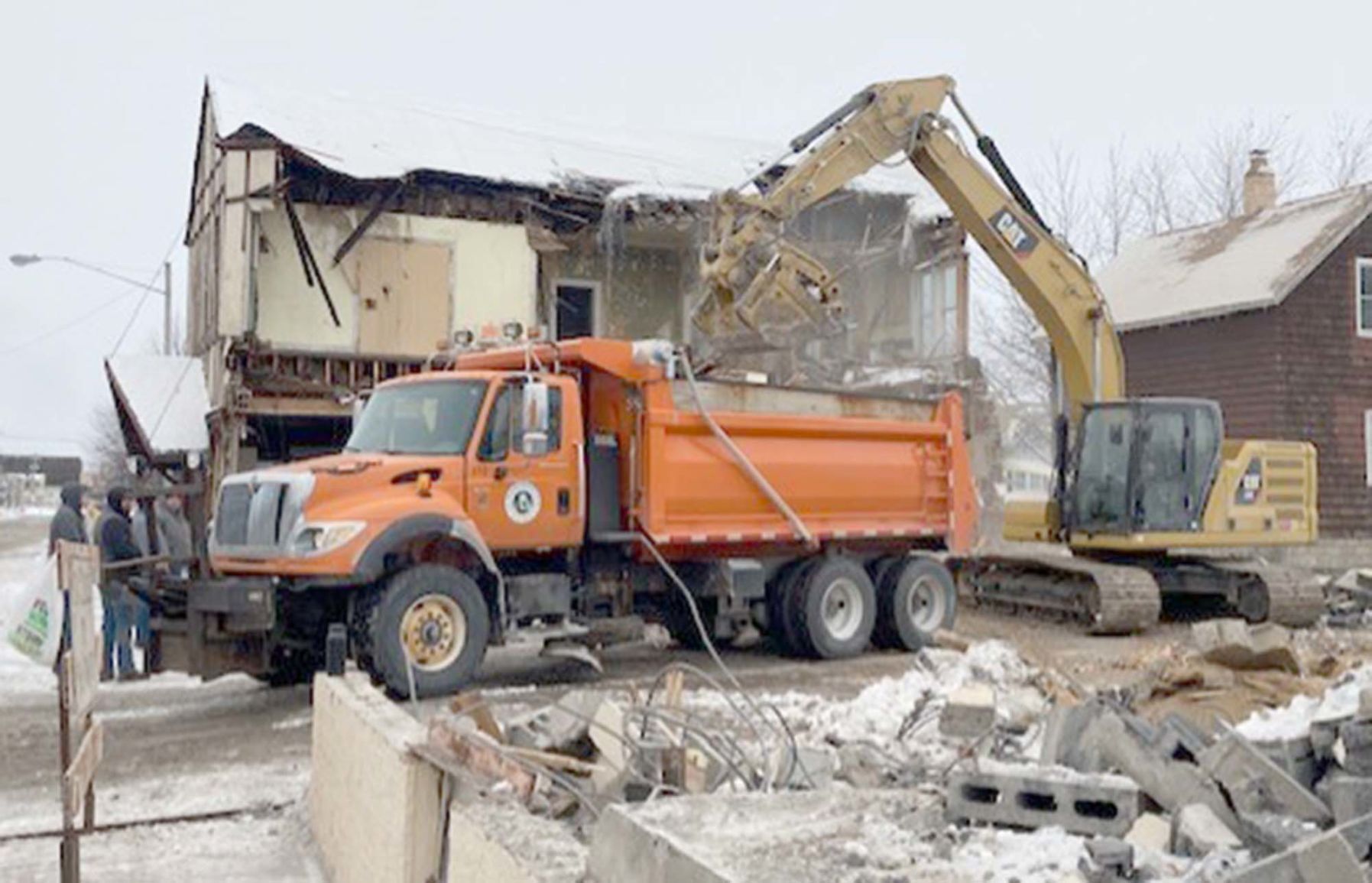 Demolition crew
